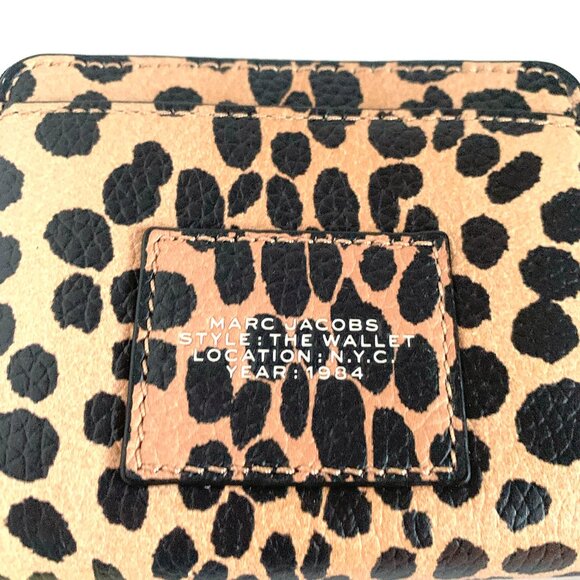 Marc Jacobs "The Wallet" Cheetah Mini Compact Wallet - Picture 3 of 6